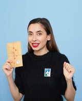 Alps Rush Stamp Brooch