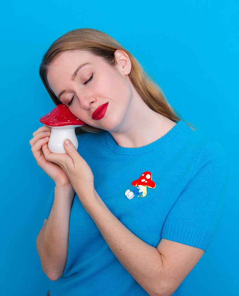 An Afternoon Smurfy Snooze Brooch