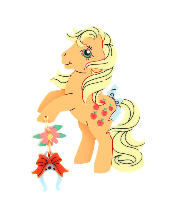 Applejack with Lucky Horseshoe Brooch