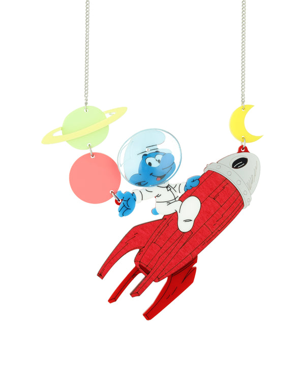 Astro Smurf, to the Moon! Necklace