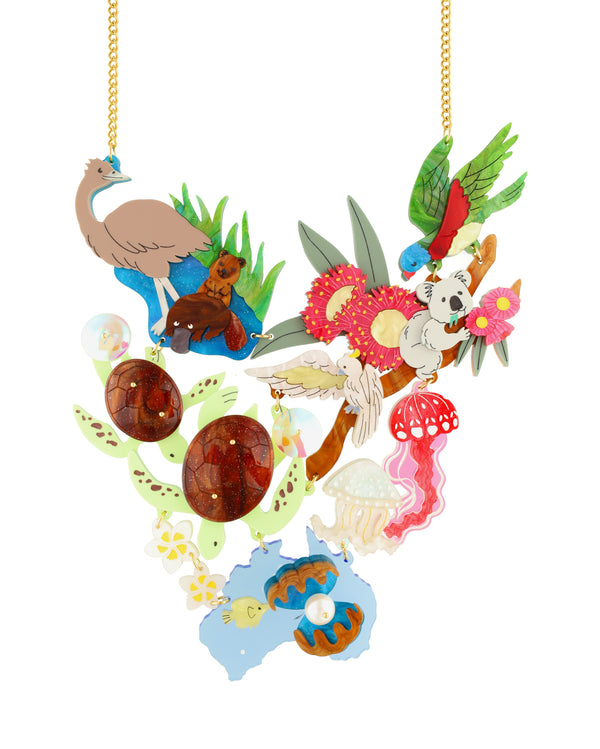 Aussie Wildlife Wonders Statement Necklace