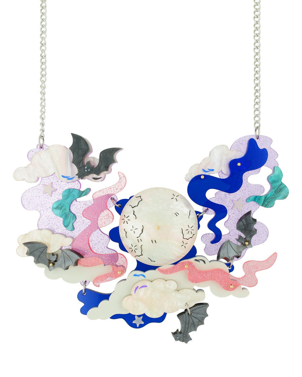 Bats in the Mystical Sky Necklace