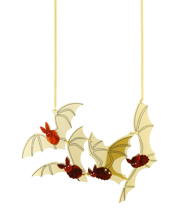 Bats in the Mystical Sky Necklace