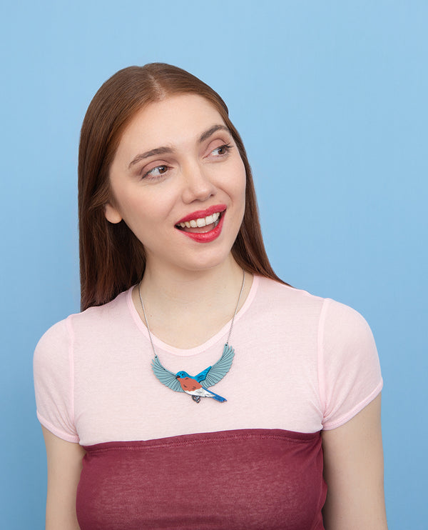 Beautiful Bluebird Necklace