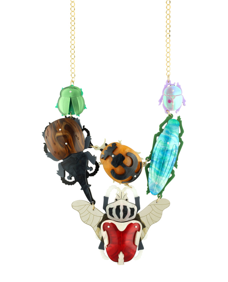 Beautiful Beetles Necklace