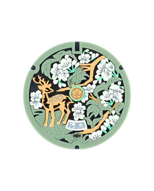 Beautiful Nara Drain Cover Brooch