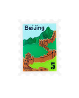 Beijing Wall of China Stamp Brooch