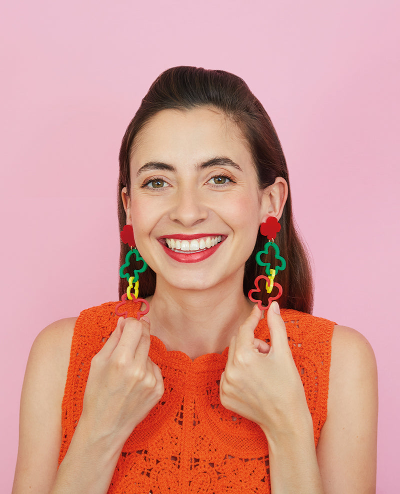 Bell Pepper Slices Earrings