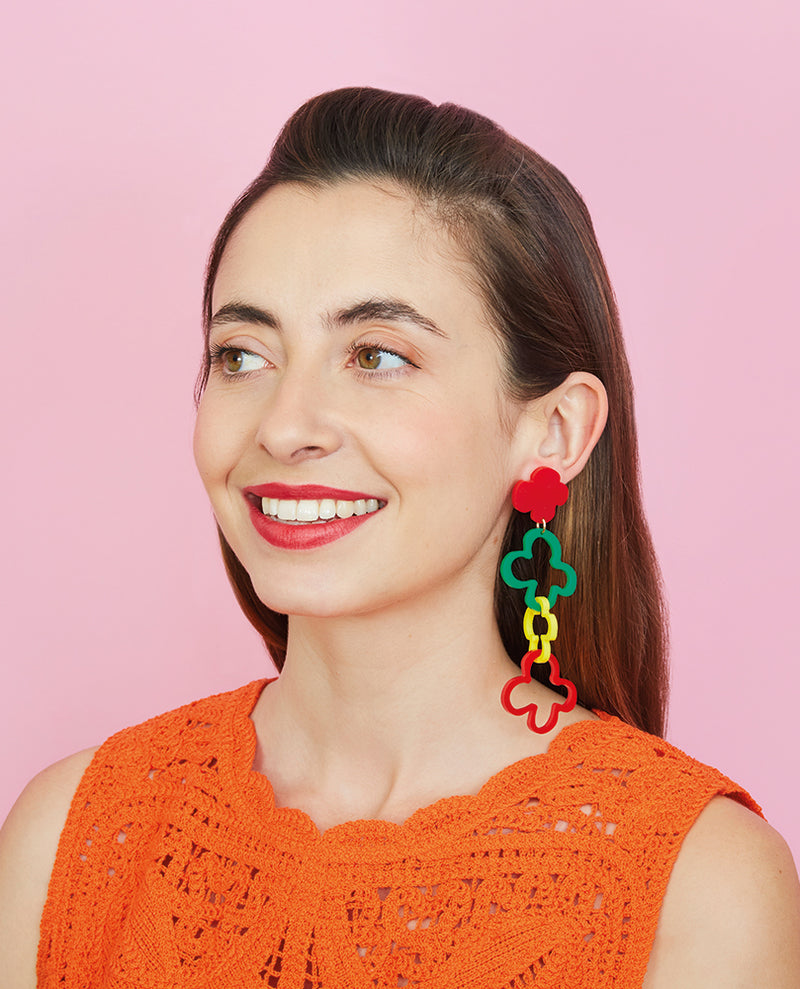 Bell Pepper Slices Earrings