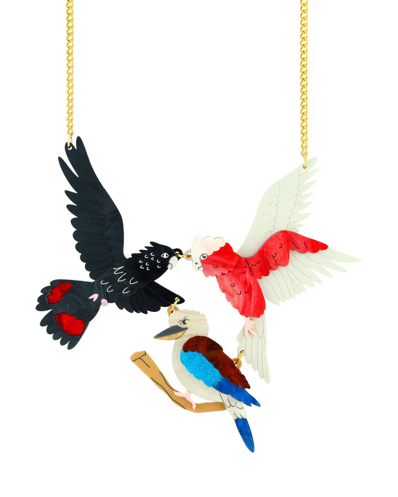 Birds Flying High Necklace