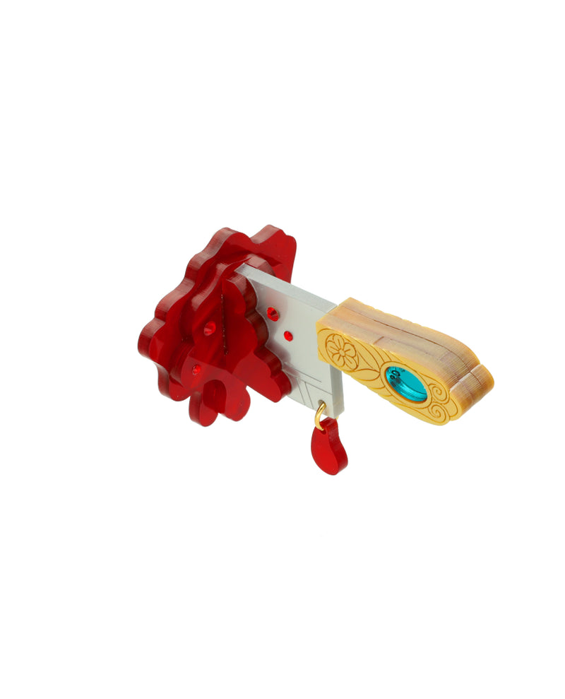 Blood Bursting Knife Brooch