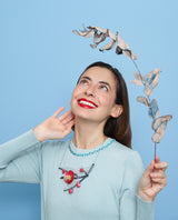 Blooming Snowed Camelias Necklace