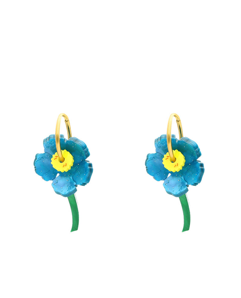 Blue Bloom Earrings