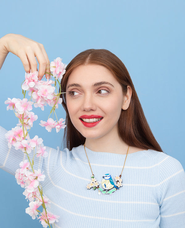 Blue Tit in the Spring Necklace
