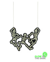Boogie Bones Necklace - Glow In the dark -