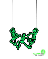 Boogie Bones Necklace - Glow In the dark -