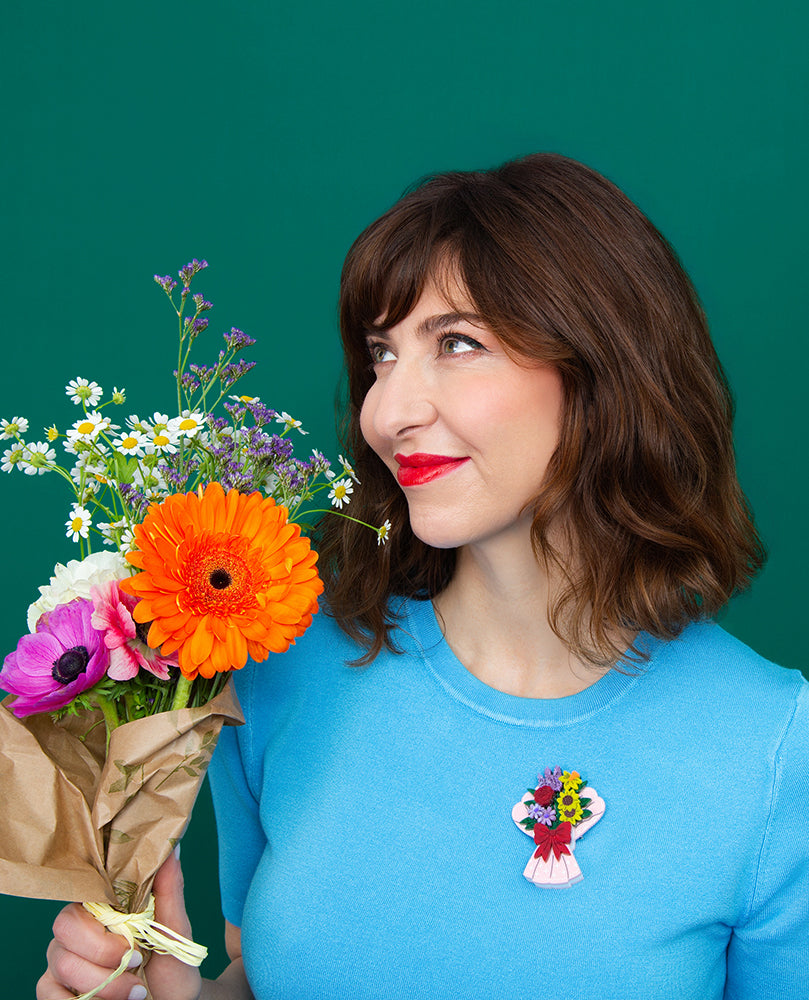 Bouquet for My Flower Inserts Brooch -Interactive-