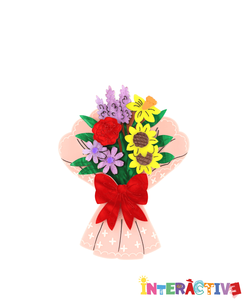 Bouquet for My Flower Inserts Brooch -Interactive-