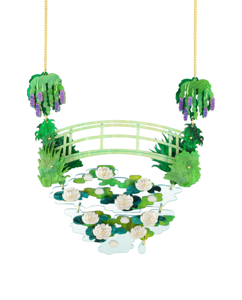 Bridge over the Water Lilies Necklace