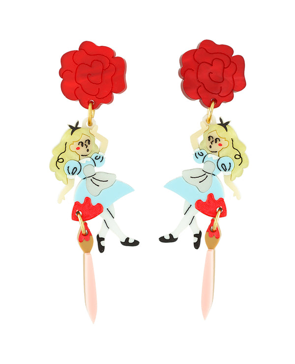 Brushstrokes of Alice Earrings