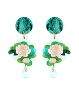 Brushstrokes of Lilies Earrings