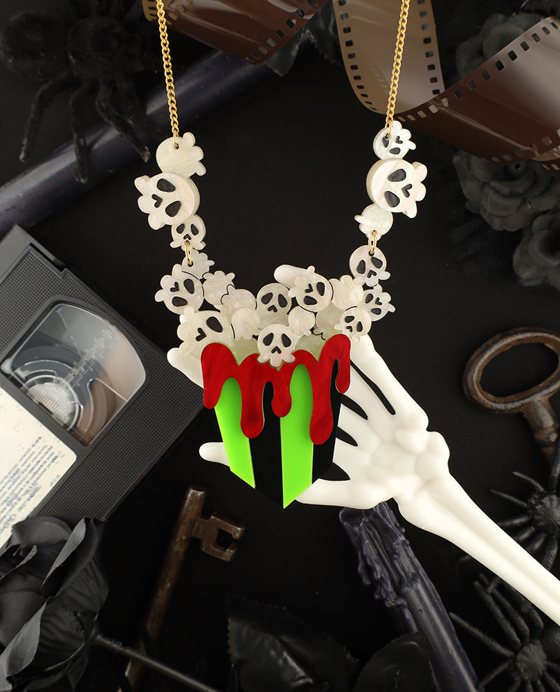 Cadaver Pop Corn Necklace
