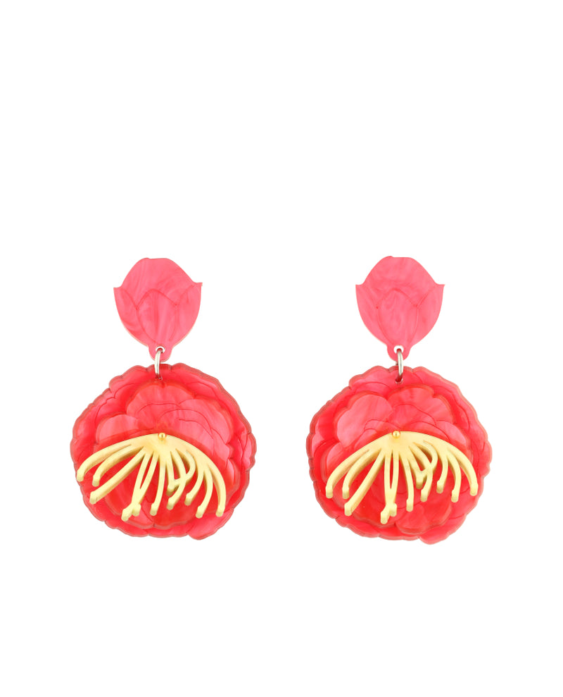 Camelia Winter Blooming Earrings