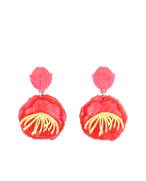 Camelia Winter Blooming Earrings