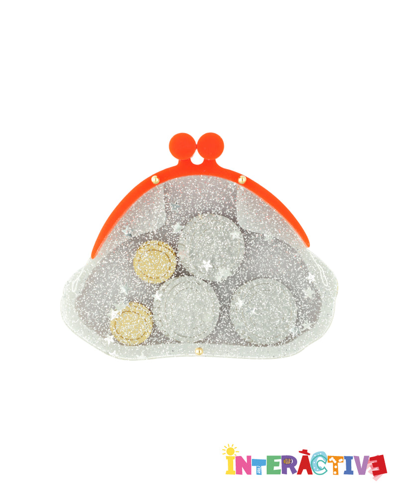 Change in my Coin Purse Brooch -Interactive-