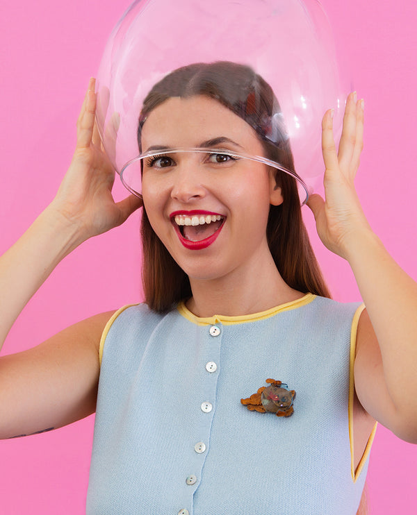 Cheeky Kitty Brooch