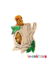 Cheeky Squirrel Hideout Brooch -Interactive-