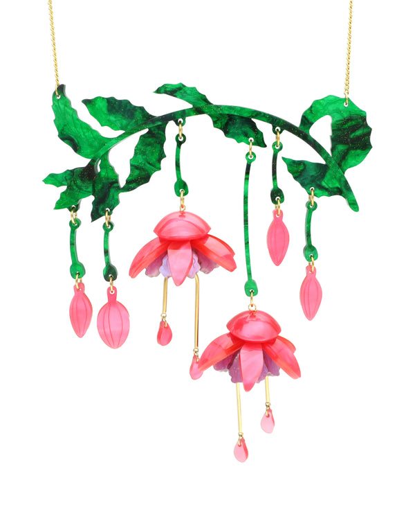 Chimes of the Fuchsia Necklace