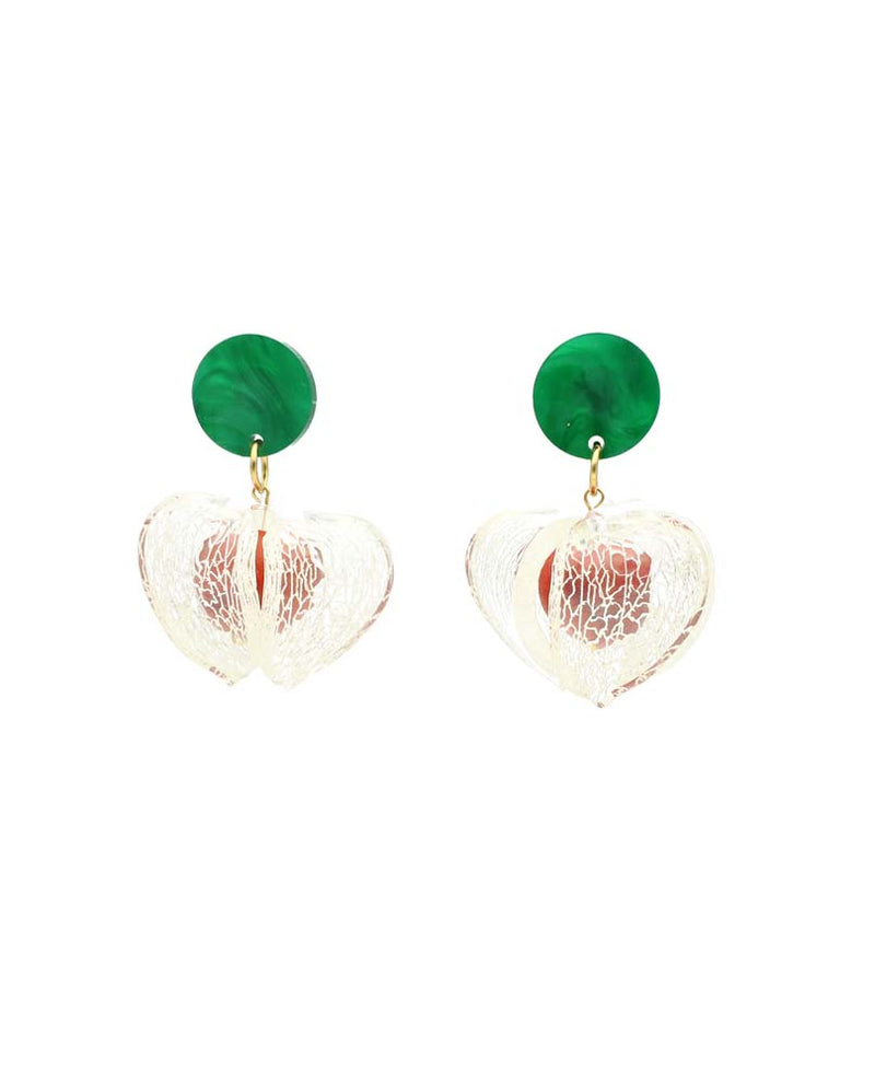 Chinese Lantern Plant Earrings