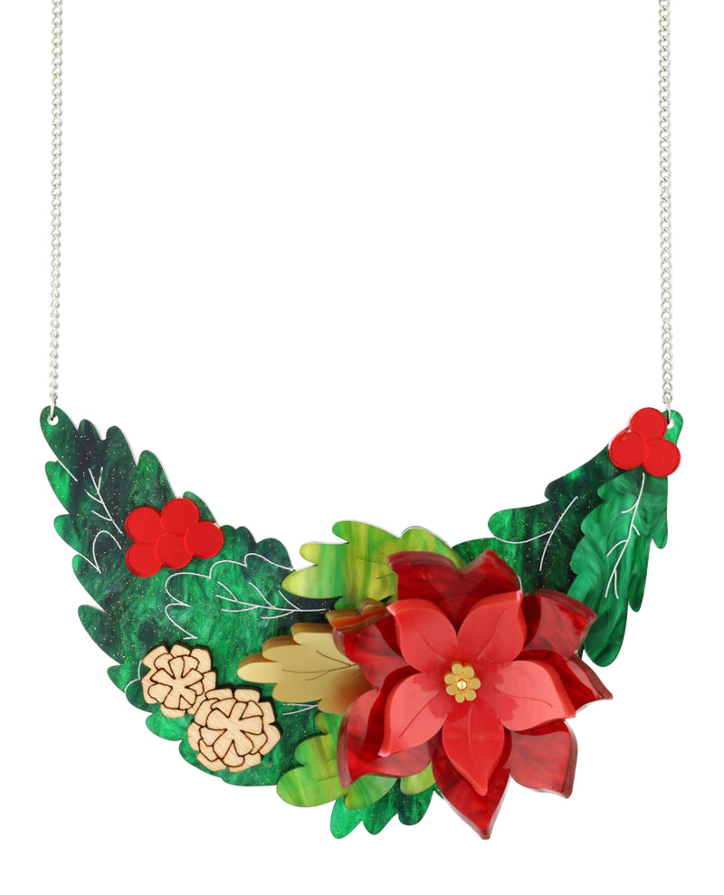 Christmas Wonderland Wreath necklace