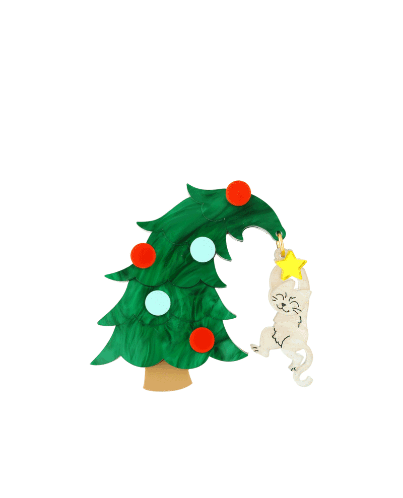 Christmas Cat-astrophe Brooch