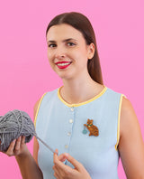 Chubby Cat Custom Brooch
