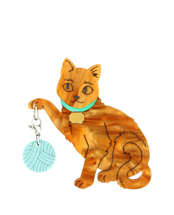 Chubby Cat Custom Brooch