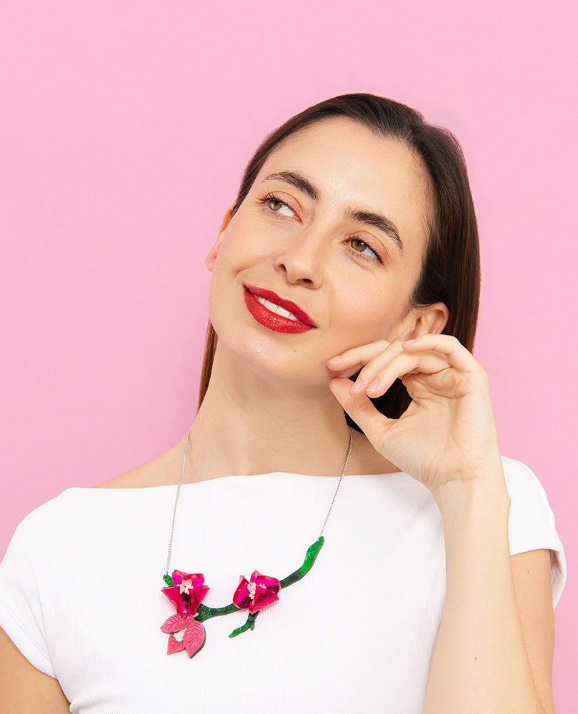 Climbing Bougainvillea Necklace