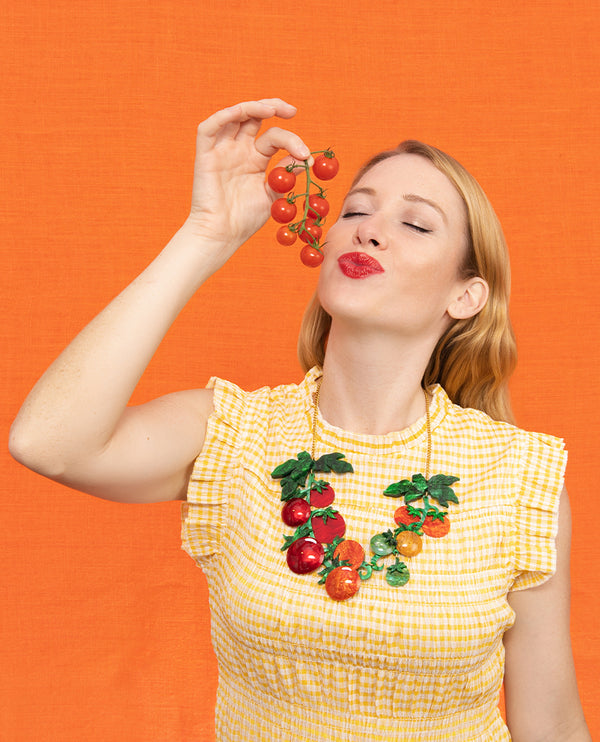 Climbing Tomato Plant Necklace
