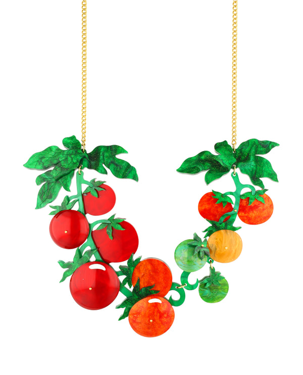 Climbing Tomato Plant Necklace