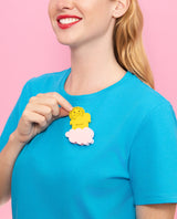 Cloud in Ponyland Brooch -Interactive-