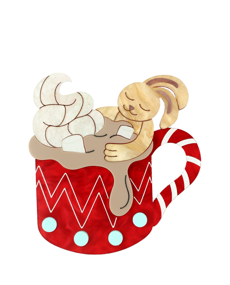 Cocoa Bunny Brooch