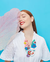 Colourful Coral Reef statement necklace