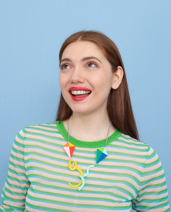 Colourful Kites Take the Skies Necklace