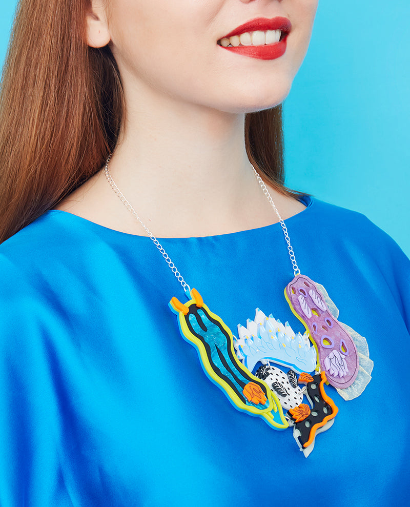 Colourful Sea Slugs necklace