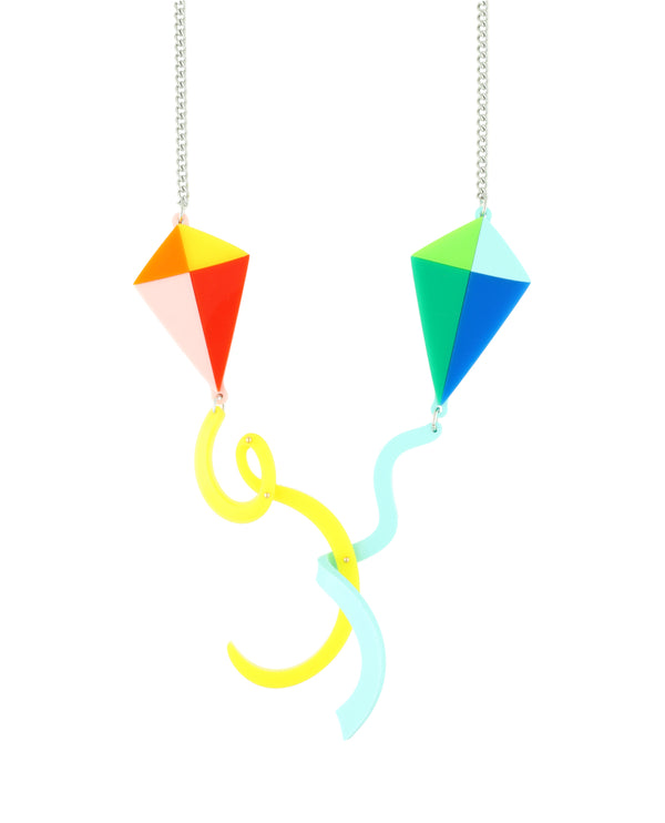 Colourful Kites Take the Skies Necklace