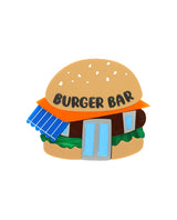 Come On Down To The Burger Bar brooch