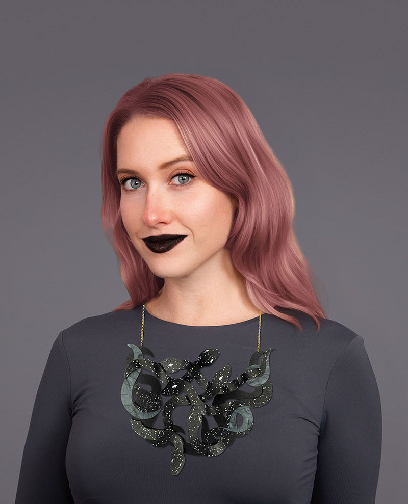 Corrupted Snakes Necklace