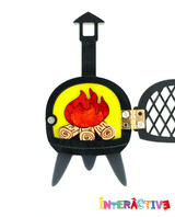 Cozy Stove Brooch -Interactive-