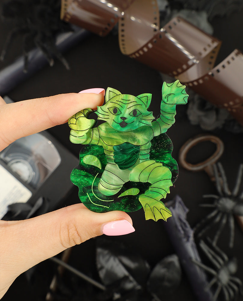 Creature from the Cat Lagoon Brooch